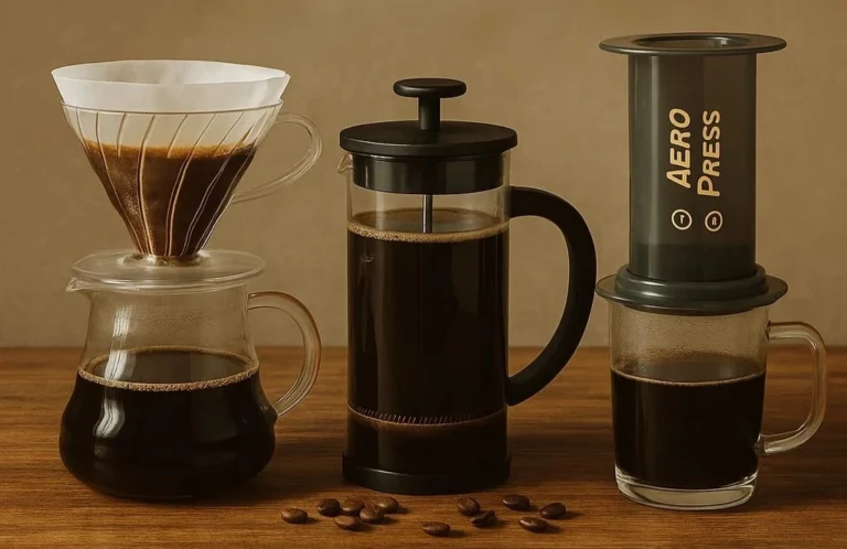 Manual Brew Coffee, V60, French Press, dan Aeropress.