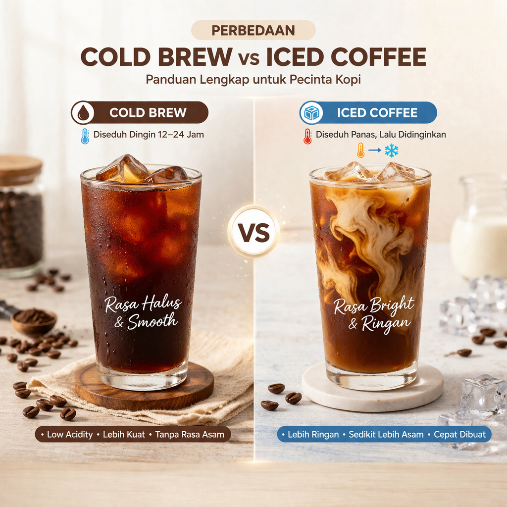 Perbedaan cold brew dan iced coffee yang wajib kamu tahu