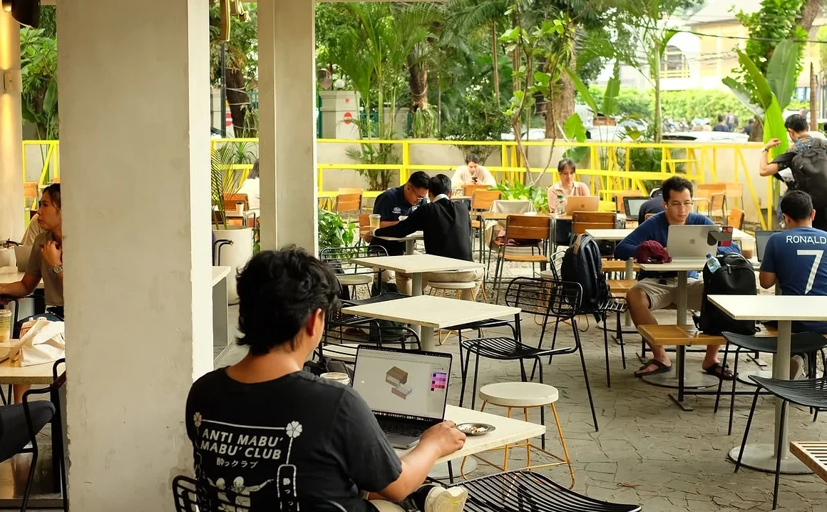 suasana wfc di sejiwa coffee bandung